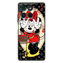 Чехол Disney Mouse Motorola Moto G57 Power (PREMIUMPrint) (Минни peace)