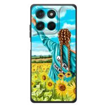 Чехол для Патриота Украины Motorola Moto G57 Power - (AlphaPrint) – Украиночка