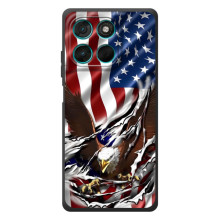 Чохол Прапор USA для Motorola Moto G57 Power