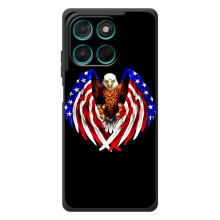 Чохол Прапор USA для Motorola Moto G57 Power – Крила США