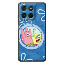 Чохол Губка Боб для Мо Motorola Мо G57 Павер – В ілюмінаторі