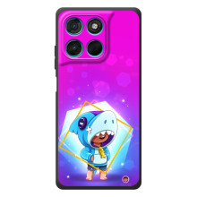 Чохол Бравл Старс для Motorola Moto G57 Power – Леон у костюмі Акули