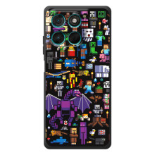 Чохол майнкрафт для Motorola Moto G57 Power – Усі персонажі