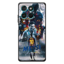 Чехол Месси футболист для Motorola Moto G57 Power (Коллаж Месси)