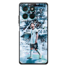 Чехол Месси футболист для Motorola Moto G57 Power (Месси в Аргентине)