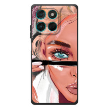 Чехол с печатью для Motorola Moto G57 Power - (Мода) (AlphaPrint) – Макияж