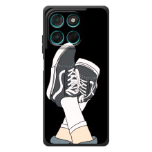 Чохол з Прикольним Принтом на Motorola Moto G57 Power (Кеди)