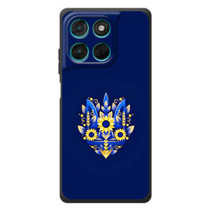 Чохол Укр Символіка для Motorola Moto G57 Power – Квітучий Герб