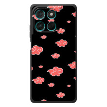 Чехол с символикой Аниме для Motorola Moto G57 Power (Анимешные тучки)