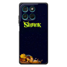 Чехол с мультфильмом Шрек на Motorola Moto G57 Power – Шрек лого
