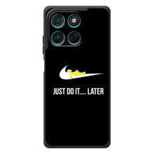 Чехол с логотипом Найк на Motorola Moto G57 Power (Nike just do it)