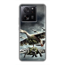 Чехол с мемами тралалело тралала для Motorola Moto G57 Power – Гусини и крокодило