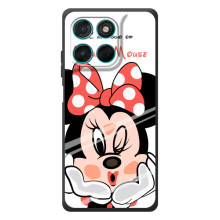 Эксклюзивный чехол для Motorola Moto G57 Power (AlphaPrint - Мультяшные) (Маус Минни)