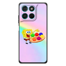 Силиконовый чехол Спанч Боб на Мотелеа Моти Г57 Пауэр (Бургеры)