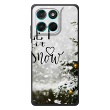 Новогодние, Праздничные Чехлы для Motorola Moto G57 Power - 2024 год – Let it snow