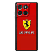 Силиконовый бампер с картинкой машины на Motorola Moto G57 Power (Ferrari Logo)
