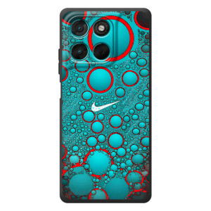 Силиконовый Чехол на Motorola Moto G57 Power с картинкой Nike – Найк зеленый