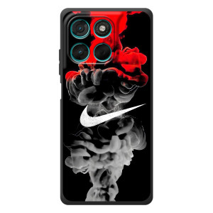 Силиконовый Чехол на Motorola Moto G57 Power с картинкой Nike – Nike дым