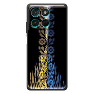 Силіконовый Чохол на Motorola Moto G57 Power – Патріотична вишиванка