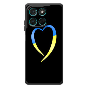 Силиконовый Чехол на Motorola Moto G57 Power (Я-Украина) – Украинское сердце