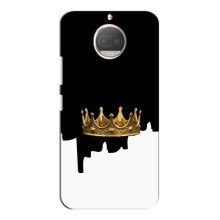 Чехол (Корона на чёрном фоне) для Мото Джи 5с Плюс (Золотая корона)