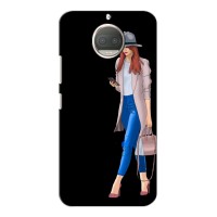 Чехол с картинкой Модные Девчонки Motorola Moto G5s Plus – Девушка со смартфоном