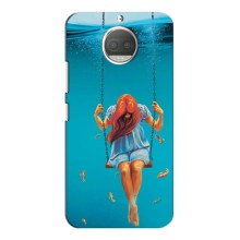 Чехол Стильные девушки на Motorola Moto G5s Plus – Девушка на качели