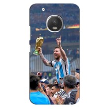 Чехлы Лео Месси Аргентина для Motorola Moto G5s (Месси король)