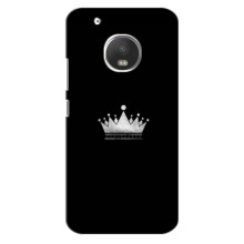 Чехол (Корона на чёрном фоне) для Мото Джи 5с – Белая корона