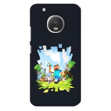 Чохол Майнкрафт на Motorola MOTO G5s (AlphaPrint) Minecraft (персонажі Minecraft)