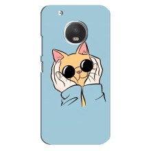 Чохол на Моторола МОТО Дж5с з Котиками (VPrint) (Котик в окулярах)