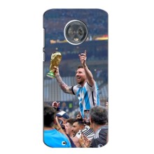Чехлы Лео Месси Аргентина для Motorola Moto G6 Plus (Месси король)