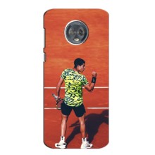 Чехлы с принтом Спортивная тематика для Motorola Moto G6 Plus (Алькарас Теннисист)