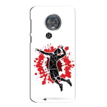 Чехлы с принтом Спортивная тематика для Motorola Moto G6 Plus – Волейболист