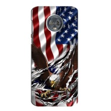 Чехол Флаг USA для Motorola Moto G6 Plus