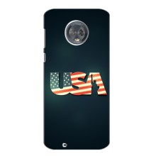 Чехол Флаг USA для Motorola Moto G6 Plus (USA)