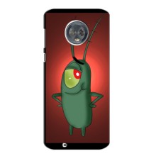 Чехол с картинкой "Одноглазый Планктон" на Motorola Moto G6 Plus (Стильный Планктон)