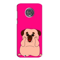 Чехол (ТПУ) Милые собачки для Motorola Moto G6 Plus – Веселый Мопсик