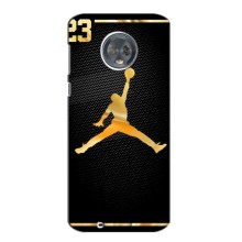 Силиконовый Чехол Nike Air Jordan на Мото Джи 6 Плюс (Джордан 23)