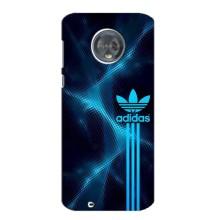 Чехлы Адидас для Motorola MOTO G6 (AlphaPrint) – Синий Адидас