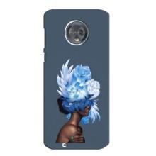 Чехлы (ART) Цветы на Motorola MOTO G6 (VPrint) (Квіти на голові)