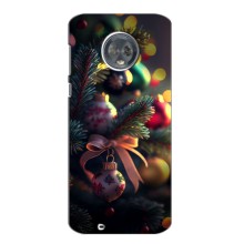 Чехлы на Новый Год Motorola MOTO G6 (Красивая елочка)