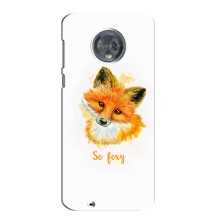 Чехлы с картинкой Лисички для Motorola MOTO G6 (VPrint) (Девочка Лиса)