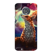 Чехлы с картинкой Лисички для Motorola MOTO G6 (VPrint) (Лисица в космосе)