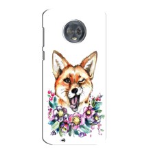 Чехлы с картинкой Лисички для Motorola MOTO G6 (VPrint) (Веселая лисичка)