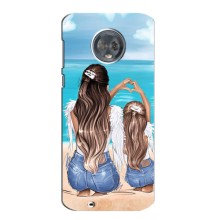 Чохол з друком для Motorola MOTO G6 - (Мама з дитинкою) (AlphaPrint) (Мама з донькою)