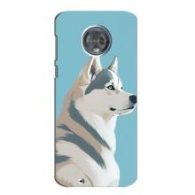 Чохол з Хаскі Motorola Moto G6 - (AlphaPrint) (Хаскі арт)