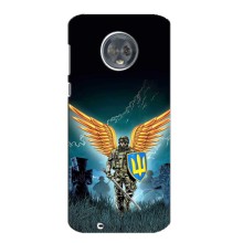 Чехлы с картинкой ЗСУ для Motorola MOTO G6 (AlphaPrint) (Солдат ЗСУ)