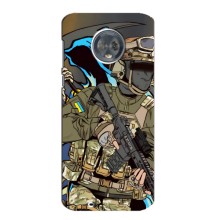 Чехлы с картинкой ЗСУ для Motorola MOTO G6 (AlphaPrint) (Воїн ЗСУ)