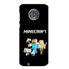Чохол Майнкрафт на Motorola MOTO G6 (AlphaPrint) Minecraft (герої Minecraft)